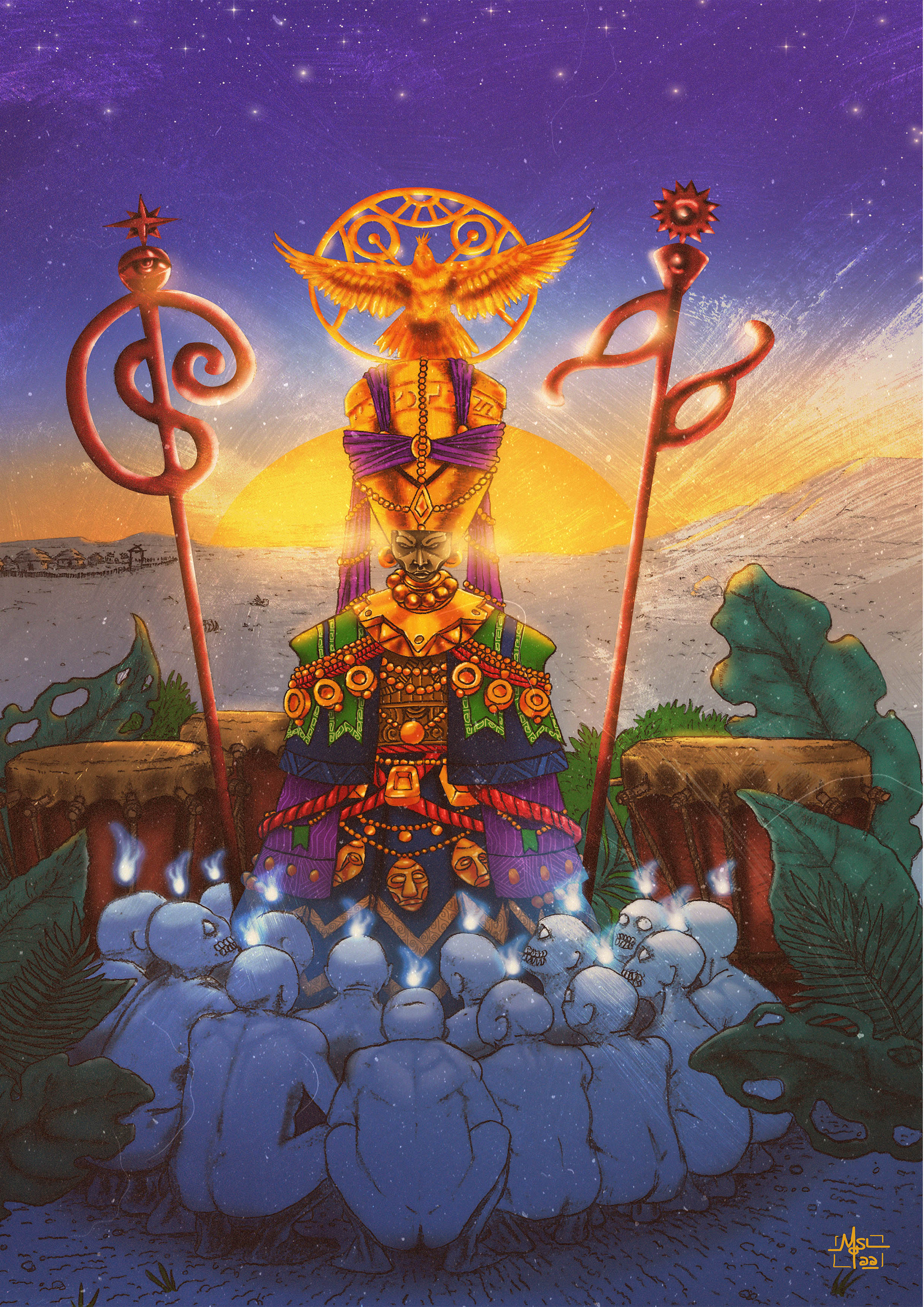 Illustrations; spirituality; Blackmagic